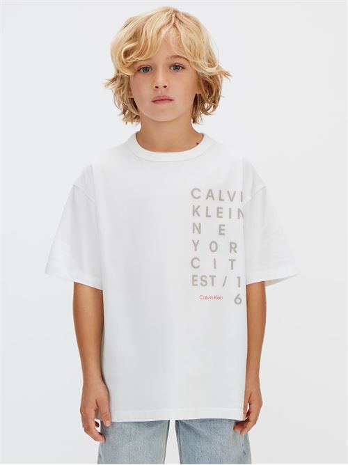 square logo t-shirt CALVIN KLEIN JEANS | LVCKSJA02BYAF